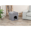 Crazy Cube Stackable 1-Story Indoor Cat Condo, Cat House with Scratching Pad