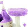 My Kitty Castle Plush 35.5" Cat Tree, Sisal Scratching Posts, Rustling Fabric