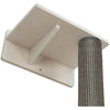 Wall Set 1 Wall Mounted Sisal Cat Scratching Post with Ledge, Gray