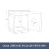 Litter Box Enclosure Hide Litter Boxes Storage Drawer Indoor Cat Home