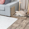 17.7" L-Shaped Cat Scratching Board Catnip & Silvervine with Built-In Ball Toy