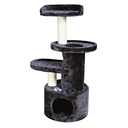 Oviedo Plush 3-Level 41" Cat Tree with Sisal Scratching Posts, Condo & Tunnel