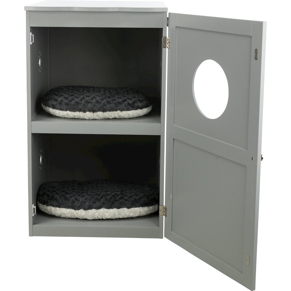 2-Story Cat Litter Box Enclosure Hidden Litter Indoor Cat Furniture Accent Table