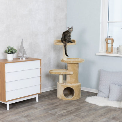 Oviedo Plush 3-Level 41" Cat Tree with Sisal Scratching Posts, Condo & Tunnel