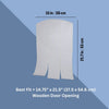 natura 15 x 21.7" Vinyl Door Flaps for Wooden Outdoor Dog Houses, Clear Plastic