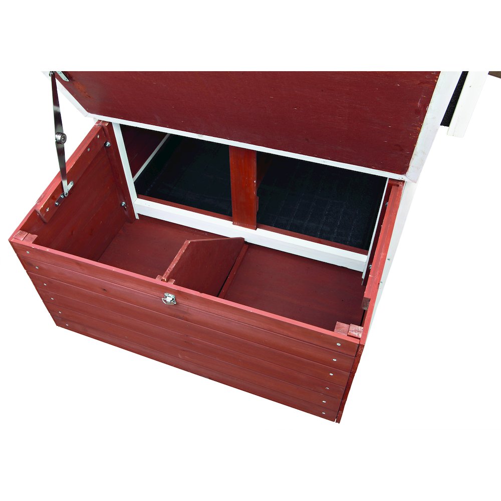 Weatherproof Wooded Backyard Chicken Coop, 2 Nesting Box Auburn