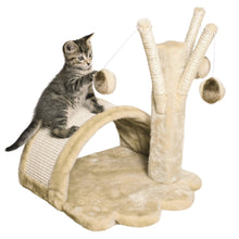 Tavira Plush & Sisal Kitten Scratching Pad and Toy Tree, Beige