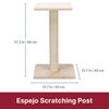 Espejo 27" Sisal Cat Scratching Post with Plush Platform, Beige