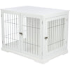 38.7" Dog Crate, Wooden Indoor Kennel Furniture for Large Dogs Up to 66 lb