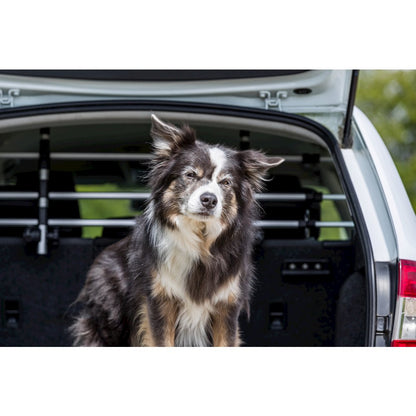 Adjustable Aluminum Grid Back Seat Pet Barrier for Dogs, 37.7 x 13, Silver