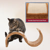 Wavy Cat Scratching Surface, Plush & Sisal-Covered, Brown