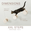XXL Multi-Level Wall Mounted Cat Perch-Step, 3 Piece Set, Light Gray-Greige