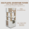 Lucano Xxl 43.3" Multi-Level Cat Tree with Sisal Scratching Posts