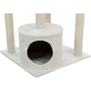 Seli Plush 4-Level 59" Cat Tree with Sisal Scratching Posts, Condo & Cat Toy
