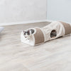 Sisal & Plush 1-Level 11.8" Cat Condos with Scratching Surface, Tunnel & Cat Toy