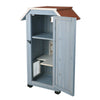 natura 3-Story Weatherproof Small Outdoor Cat House with 2 Entrances, Blue