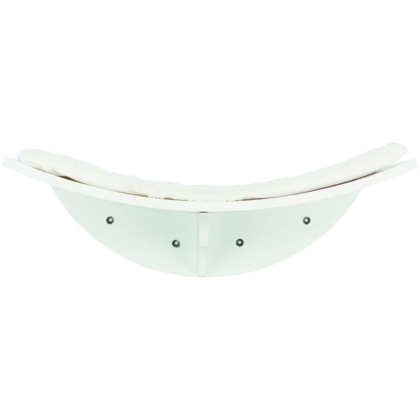 Lea Space Saving Wall Mounted Cat Perch with Soft Cushion, White