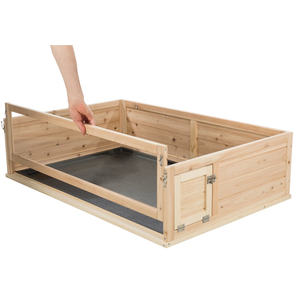 Wooden Indoor Small Animal Run with a View