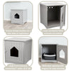 Small Cat Litter Box Enclosure Hidden Litter Indoor Cat Furniture Pet Home