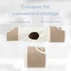 Sisal & Plush 1-Level 11.8" Cat Condos with Scratching Surface, Tunnel & Cat Toy