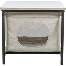 Emmie Indoor Cat Condo, Cat Bed Side Table, Cat Hideaway Cave with Cozy Cushion