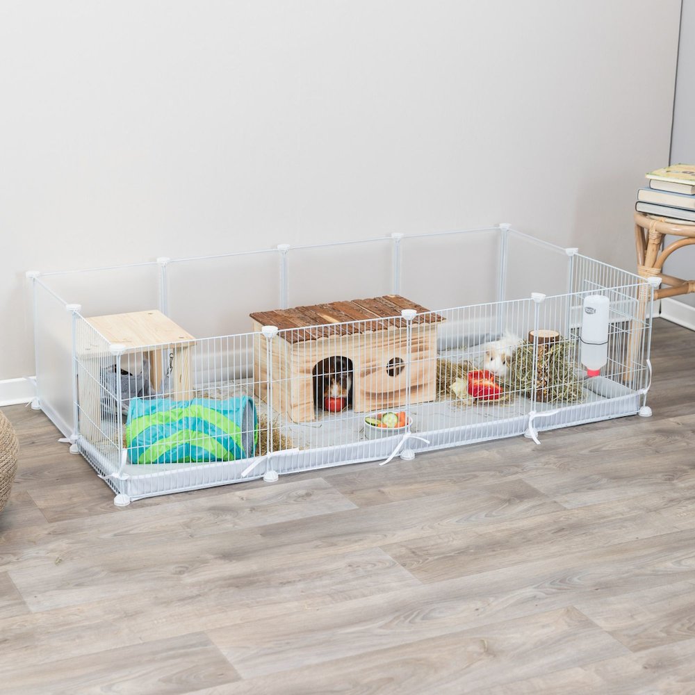 Indoor Enclosure for Small Pets, Indoor Pen with Water-Resistent Base