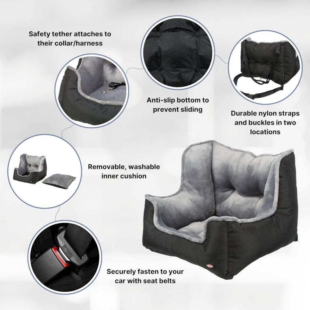 Convertible Deluxe Pet  Car Seat, Dog Booster Seat, Travel Pet Bed
