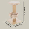 Mauricio Sisal & Plush 33" Cat Tree with Sisal Scratching Post, Perch & Hammock
