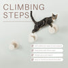 Multi-Level Wall Mounted Cat Perch-Step, 3 Piece Set, Gray-White