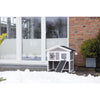 natura Elevated Weatherproof & Insulated Outdoor Cat House with Door Flaps, Gray