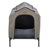 2-in-1 Elevated Portable Dog House or Dog Cot & Tent for Medium-Large Dogs