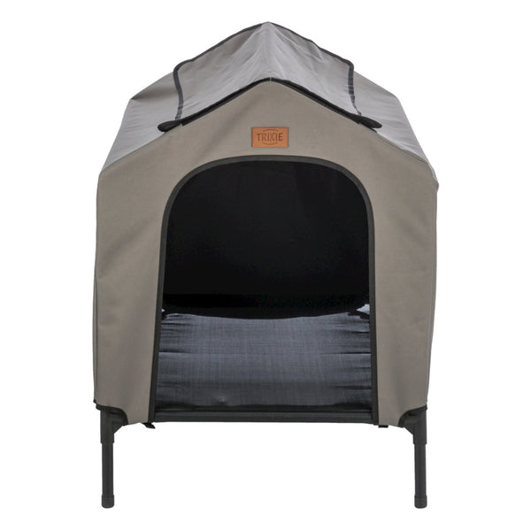 2-in-1 Elevated Portable Dog House or Dog Cot & Tent for Medium-Large Dogs