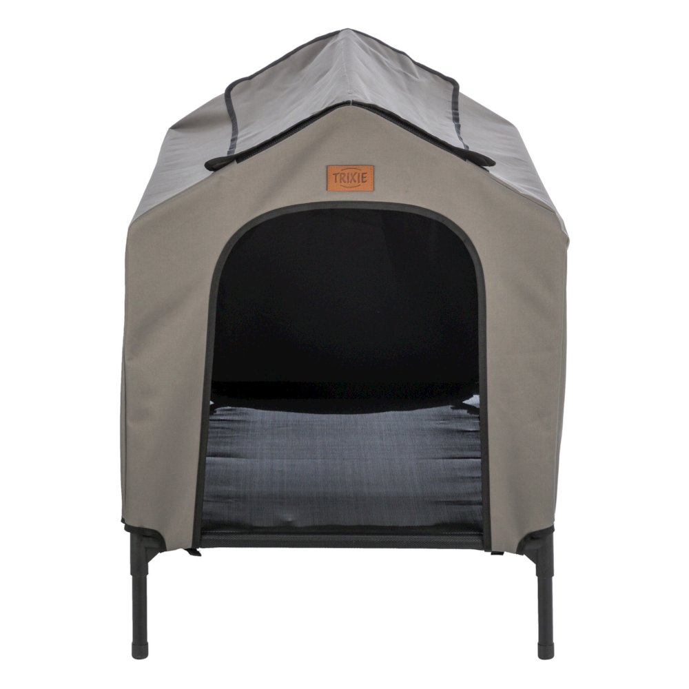 2-in-1 Elevated Portable Dog House or Dog Cot & Tent for Medium-Large Dogs