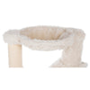 Baza Senior Plush & Sisal 27.6" Cat Tree Scratching Posts Hammock & Steps, Cream