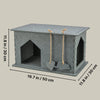 Lene Felt Indoor Cat Condo, Small Cat Hideaway - Cat Toy, Jute Scratching Pads