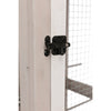 Large 66.5" Indoor-Outdoor Wooden Birdcage with 3 Front Doors & 2 Perches, Gray