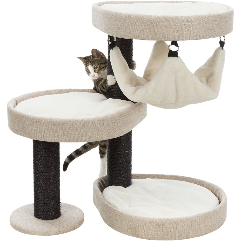 Vidor Plush & Sisal 2-Level 28.3" Cat Tree Scratching Posts Hammock Cushions