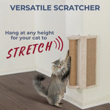 Wall Mounted Corner Sisal Scratching Board and Jute Post, Vertical Cat Scratcher