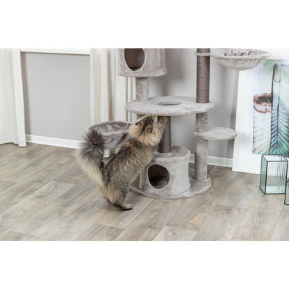 Anna Plush & Sisal 50" Cat Tree Scratching Posts Condos Hammocks Perches Cat Toy
