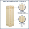 Wall Mount Sisal Scratching Board for Corners, Vertical Cat Scratcher, Beige