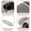 Lukas Plush Indoor Cat Condo with Sisal Scratching Surface & Removable Cushion
