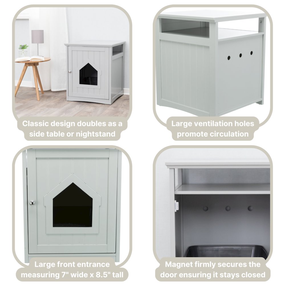 Litter Box Enclosure Hide Litter Boxes Storage Drawer Indoor Cat Home