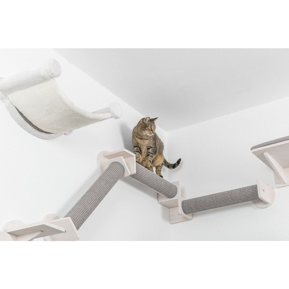 Wall Set 6 Wall Mounted Cat Perch System, Scratching Posts, Platforms, Steps