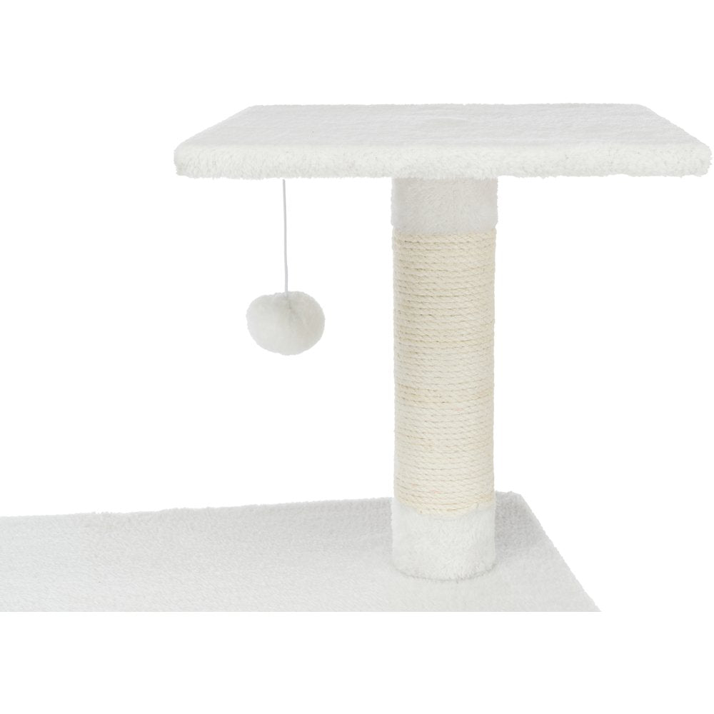 Abby Plush 4-Level 63.5" Cat Tree with Sisal Scratching Posts Condo & Cat Toy