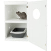 2-Story Cat Litter Box Enclosure Hidden Litter Indoor Cat Furniture Accent Table