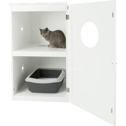 2-Story Cat Litter Box Enclosure Hidden Litter Indoor Cat Furniture Accent Table