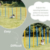 Dog Agility Slalom Set, 12 Piece Weaving Poles