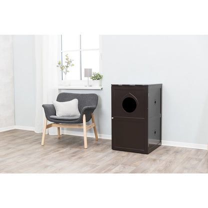2-Story Cat Litter Box Enclosure Hidden Litter Indoor Cat Furniture Accent Table
