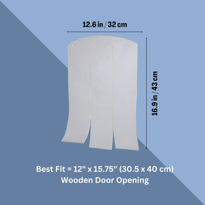 natura 12.6 x 16.9" Vinyl Door Flaps for Wooden Outdoor Dog Houses