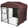 Dog Kennel Sunshade, All Weather Side Panel, Fits 2.5x2.5x3-FT Kennel, Burgundy